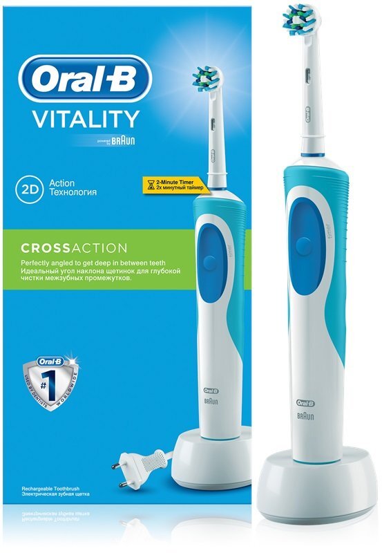 Braun Vitality Cross Action kaina ir informacija | Elektriniai dantų šepetėliai | pigu.lt