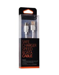 Cable Magnetic Type 1 - USB to Micro USB - with detachable plug 1 Meter SILVER (blister pack) цена и информация | Кабели для телефонов | pigu.lt