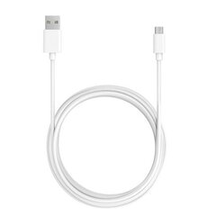 Cable - USB to Micro USB - WHITE (fast charge) цена и информация | Кабели для телефонов | pigu.lt