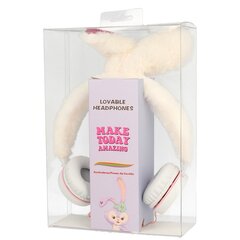 GJBY headphones - Plush RABBIT White цена и информация | Наушники | pigu.lt