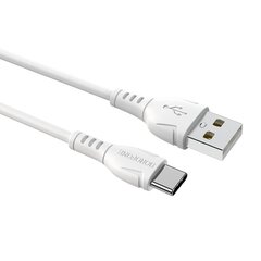 Borofone Cable BX51 Triumph - USB to Type C - 3A 1 metre white цена и информация | Кабели для телефонов | pigu.lt