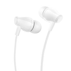 Borofone Earphones BM61 Wanderer with microphone white цена и информация | Наушники | pigu.lt