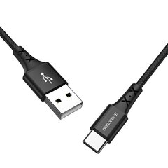 Borofone Cable BX20 Enjoy - USB to Type C - 2A 1 metre black цена и информация | Кабели для телефонов | pigu.lt