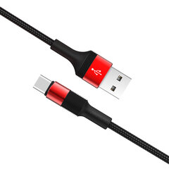 Borofone Cable BX21 Outstanding - USB to Type C - 3A 1 metre red цена и информация | Кабели для телефонов | pigu.lt