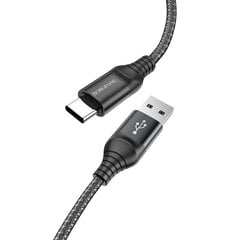 Borofone Cable BX56 Delightful - USB to Lightning - 2,4A 1 metre black цена и информация | Кабели для телефонов | pigu.lt