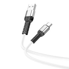 Borofone Cable BX64 Special Silicone - USB to Type C - 3A 1 metre black цена и информация | Кабели для телефонов | pigu.lt