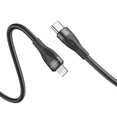 Borofone Cable BX61 Source - USB to Type C - 3A 1 metre black цена и информация | Кабели для телефонов | pigu.lt