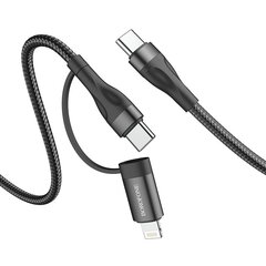 Borofone Cable BX61, USB-C/Lightning, 1 m kaina ir informacija | Kabeliai ir laidai | pigu.lt