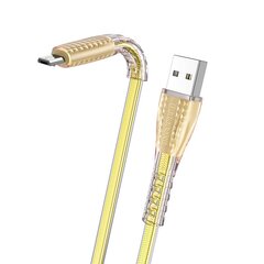 Borofone Cable BU31 Clear Shadow Jelly - USB to Micro USB - 2,4A 1 metre silver цена и информация | Кабели для телефонов | pigu.lt