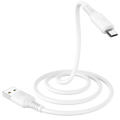 Borofone Cable BX47 Coolway - USB to Micro USB - 2,4A 1 metre white цена и информация | Кабели для телефонов | pigu.lt