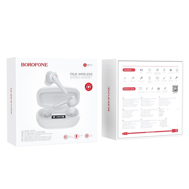 Borofone Earphones BW11 kaina ir informacija | Ausinės | pigu.lt