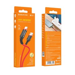 Borofone Cable BX67 - USB to Lightning - 2,4A 1 metre red цена и информация | Кабели для телефонов | pigu.lt