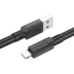 Borofone Cable BX81 Goodway - USB to Lightning - 2,4A 1 metre black цена и информация | Кабели для телефонов | pigu.lt