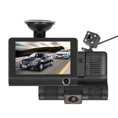 Car Dash Cam DVR-04 4,0 inches + rear camera цена и информация | Видеорегистраторы | pigu.lt