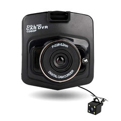 Car Dash Cam DVR-05 2,2 inches + rear camera цена и информация | Видеорегистраторы | pigu.lt