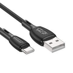 Borofone Cable BX86 Advantage - USB to Type C - 3A 1 metre white цена и информация | Кабели для телефонов | pigu.lt