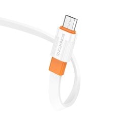 Borofone Cable BX89 Union - USB to Type C - 3A 1 metre white-grey цена и информация | Кабели для телефонов | pigu.lt