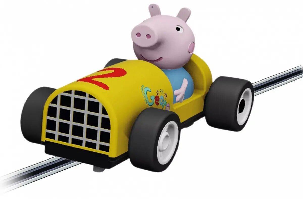 Žaislinis automobilis Peppa George Pig Carrera, geltonas kaina ir informacija | Žaislai berniukams | pigu.lt