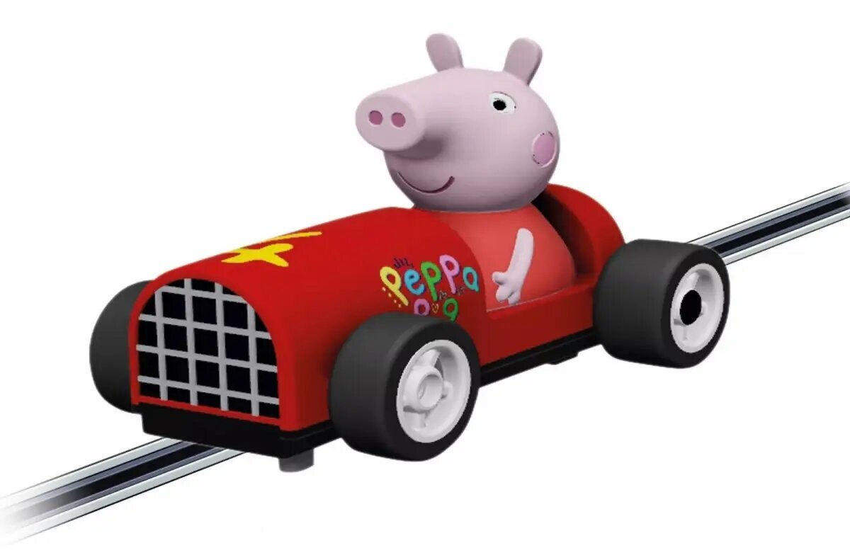 Žaislinis automobilis Peppa George Pig Carrera, raudonas kaina ir informacija | Žaislai berniukams | pigu.lt