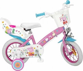 Vaikiškas dviratis Toimsa Children's Bike Toimsa Peppa Pig Pink 12", rožinis/baltas цена и информация | Велосипеды | pigu.lt