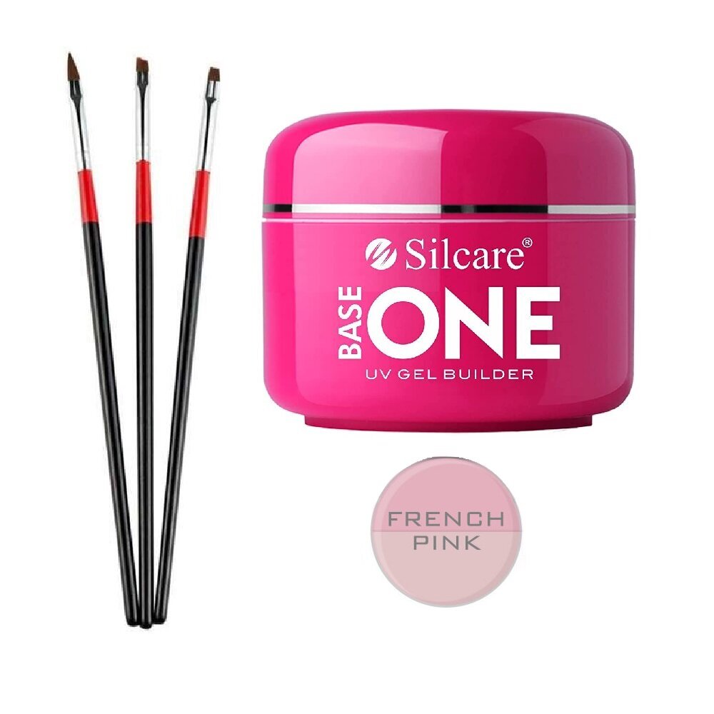 Nagų priauginimo rinkinys Silcare French Pink gelis, N06, 50 g kaina ir informacija | Nagų lakai, stiprintojai | pigu.lt