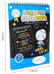 Набор скретч-карт, на спирали, 10 листов + деревянная палочка для скретча, набор скретч-карт цена и информация | Принадлежности для рисования, лепки | pigu.lt