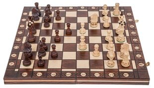 Mediniai šachmatai, 41x41 cm kaina ir informacija | Stalo žaidimai, galvosūkiai | pigu.lt