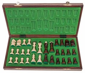 Деревянные шахматы, 41 x 41 см цена и информация | Настольные игры, головоломки | pigu.lt