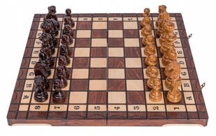 Mediniai šachmatai, 50x50 cm kaina ir informacija | Stalo žaidimai, galvosūkiai | pigu.lt