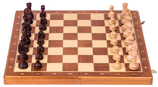 Mediniai šachmatai, 37x37 cm kaina ir informacija | Stalo žaidimai, galvosūkiai | pigu.lt