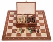 Mediniai šachmatai, 50x50 cm цена и информация | Stalo žaidimai, galvosūkiai | pigu.lt