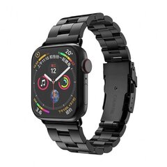 Браслет Techsuit Watchband Pixel Watch, Samsung Galaxy Watch 4, Active (40 / 44 mm), Huawei Watch GT / GT 2 / GT 3 (42 mm) черный цена и информация | Аксессуары для смарт-часов и браслетов | pigu.lt