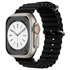 Techsuit Watchband Black kaina ir informacija | Išmaniųjų laikrodžių ir apyrankių priedai | pigu.lt