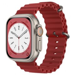 Techsuit Watchband Wine Red kaina ir informacija | Išmaniųjų laikrodžių ir apyrankių priedai | pigu.lt