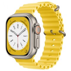 Techsuit Watchband Yellow kaina ir informacija | Išmaniųjų laikrodžių ir apyrankių priedai | pigu.lt