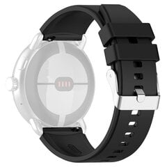 Браслет Techsuit Watchband Pixel Watch, Samsung Galaxy Watch 4, Active (40 / 44 mm), Huawei Watch GT / GT 2 / GT 3 (42 mm) черный цена и информация | Аксессуары для смарт-часов и браслетов | pigu.lt