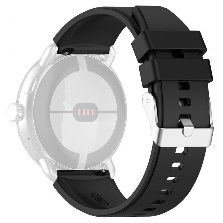 Techsuit Watchband Black цена и информация | Išmaniųjų laikrodžių ir apyrankių priedai | pigu.lt