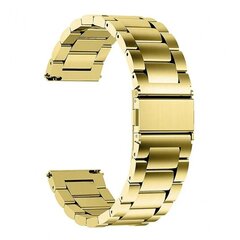 Браслет Techsuit Watchband Samsung Galaxy Watch (46mm) / Gear S3, Huawei Watch GT / GT 2 / GT 2e / GT 2 Pro / GT 3 (46 mm) золото цена и информация | Аксессуары для смарт-часов и браслетов | pigu.lt