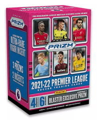 Футбольные карточки Panini Prizm Premier League 2021/2022 Blaster Box, 6 x 4 шт. цена и информация | Коллекционные карточки | pigu.lt