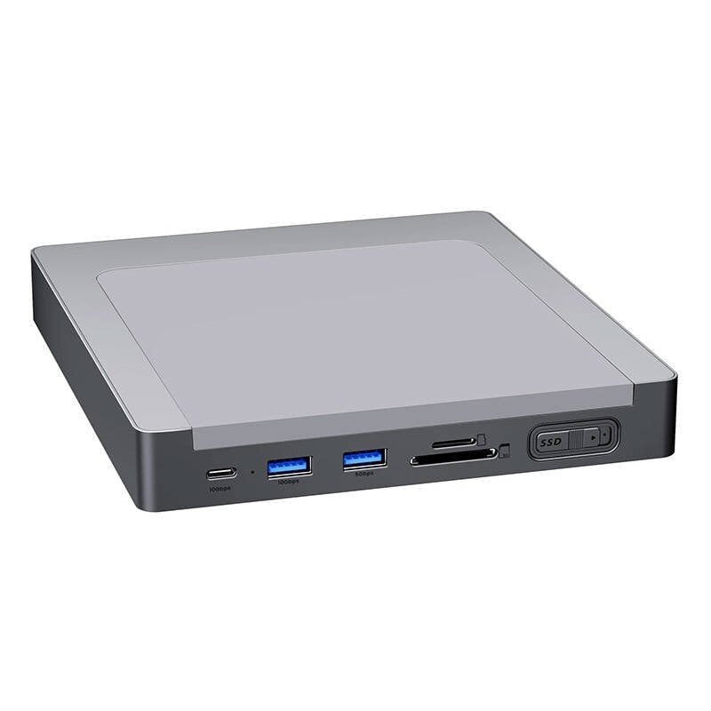 INVZI MagHub 8-in-1 USB-C prijungimo stotis / šakotuvas, skirtas iMac su SSD lizdu (pilka) kaina ir informacija | Adapteriai, USB šakotuvai | pigu.lt