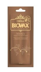 Atkurianti plaukų kaukė su argano, makadamijos ir kokosų aliejumi Biovax, 20 ml цена и информация | Средства для укрепления волос | pigu.lt
