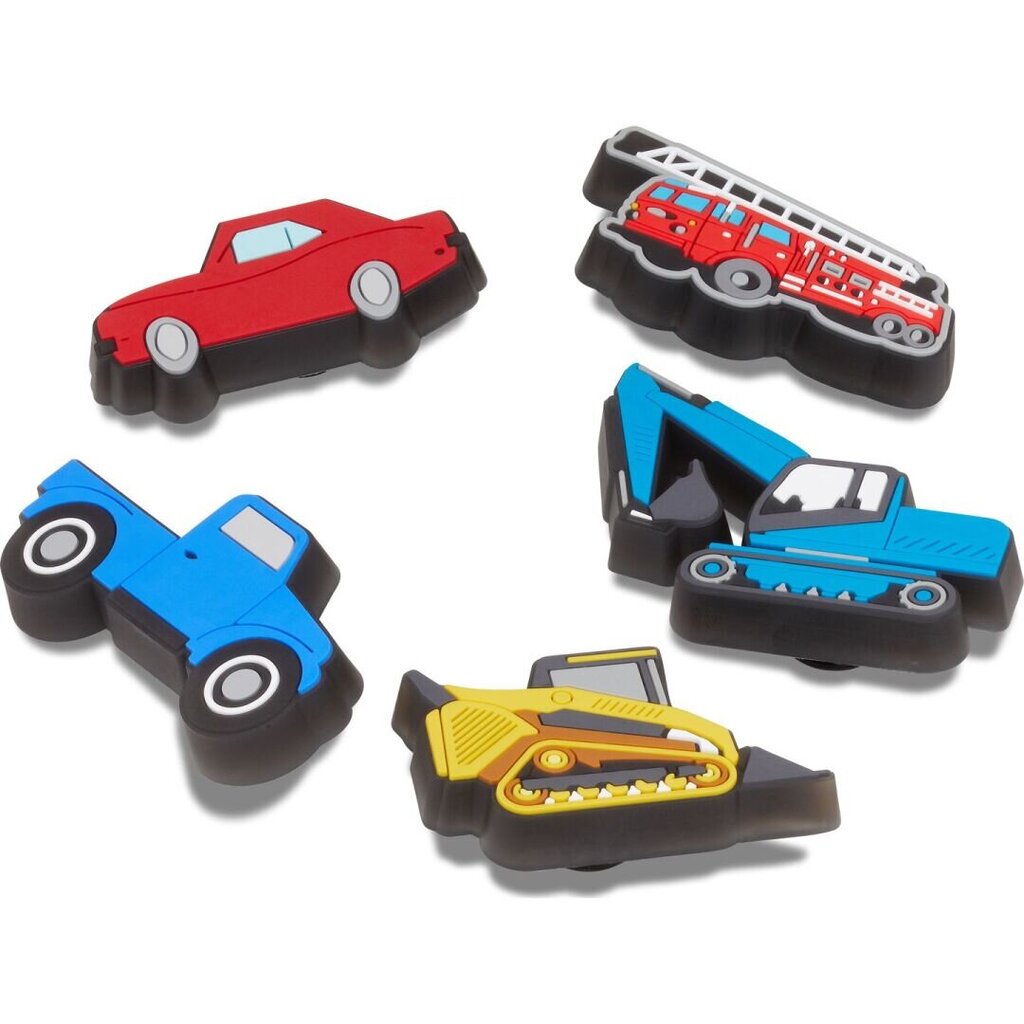 Aksesuarai šlepetėms Crocs™ Lights Up Cars Trucks 233592, 5 vnt kaina ir informacija | Šlepetės moterims | pigu.lt