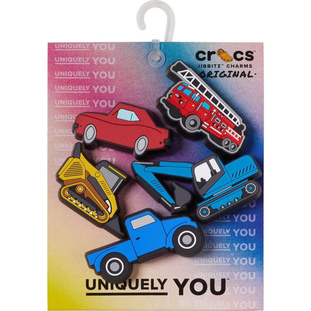 Aksesuarai šlepetėms Crocs™ Lights Up Cars Trucks 233592, 5 vnt kaina ir informacija | Šlepetės moterims | pigu.lt