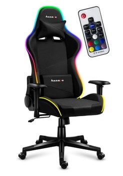 Žaidimų kėdė Huzaro Force 6.2 RGB, juoda kaina ir informacija | Biuro kėdės | pigu.lt