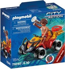 71040 PLAYMOBIL®City Action Paplūdimio gelbėtojų keturratis, 18 d. цена и информация | Конструкторы и кубики | pigu.lt