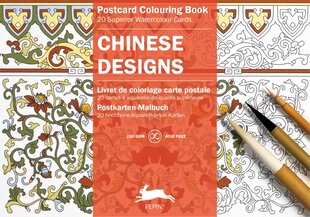 Chinese Designs: Postcard Colouring Book цена и информация | Книги о питании и здоровом образе жизни | pigu.lt