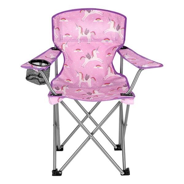 Sulankstoma kėdė Nils Unicorn, rožinė, 58x35cm kaina ir informacija | Turistiniai baldai | pigu.lt