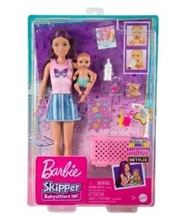 Lėlės Barbie auklės rinkinys su kūdikiu Mattel kaina ir informacija | Žaislai mergaitėms | pigu.lt
