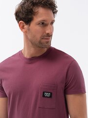 Marškinėliai vyrams Ombre Clothing S1743, rožiniai kaina ir informacija | Vyriški marškinėliai | pigu.lt