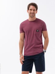 Marškinėliai vyrams Ombre Clothing S1743, rožiniai kaina ir informacija | Vyriški marškinėliai | pigu.lt